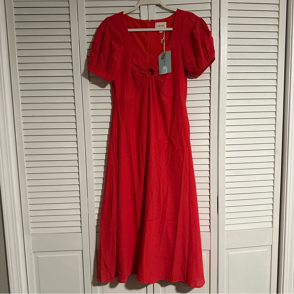 If By Sea Red Maxi Dress - Medium